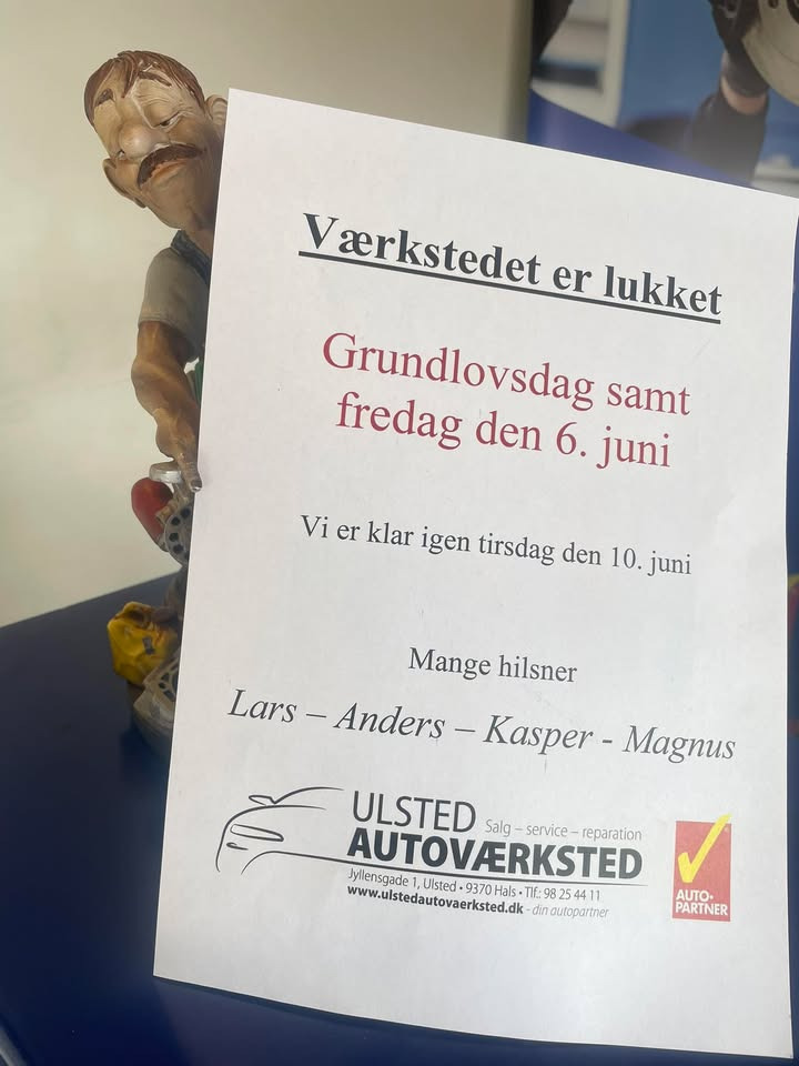 Nyt fra Ulsted Autoværksted