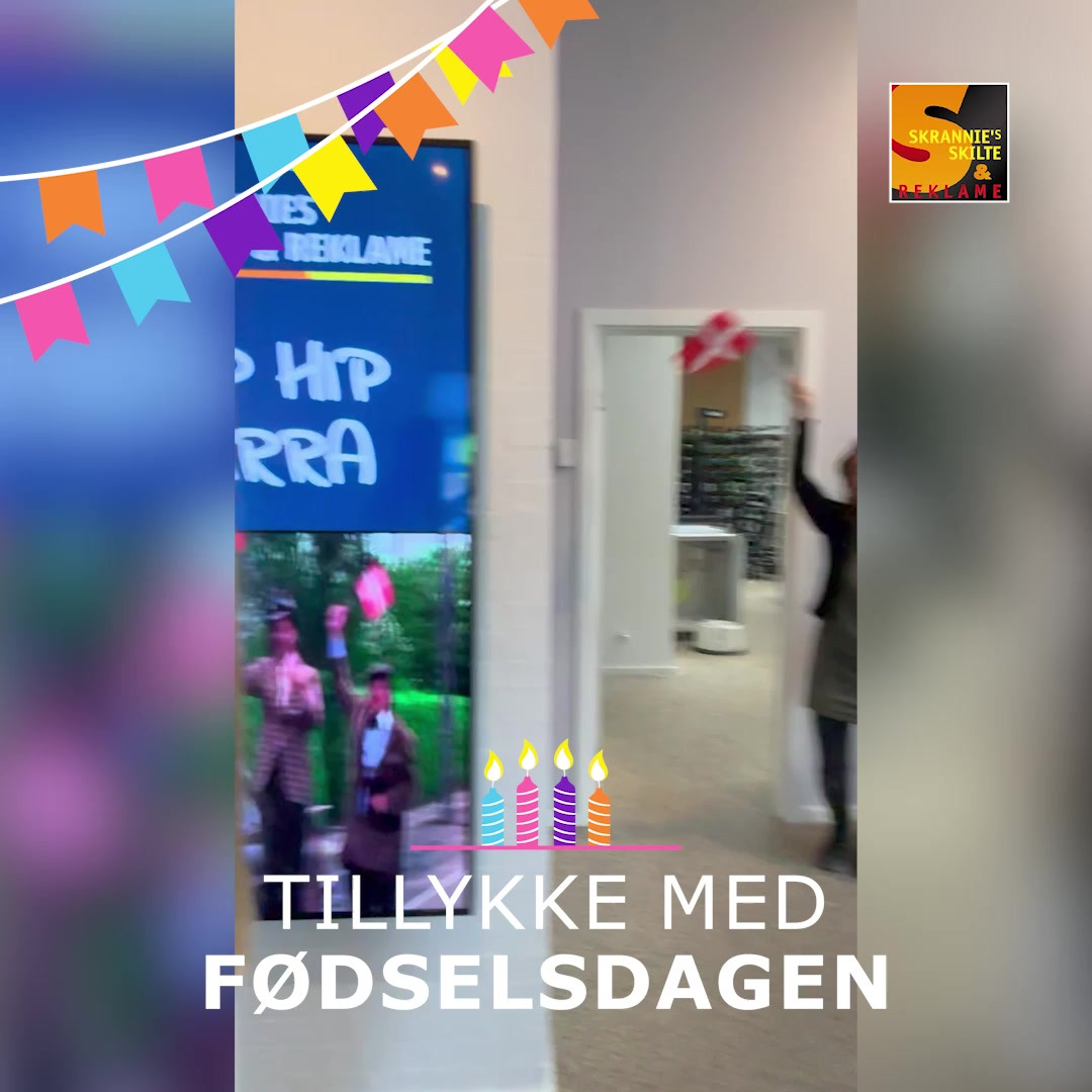 Skrannies Skilte & Reklame ApS fejrer Stefs fødselsdag i ægte Olsen Banden-stil!