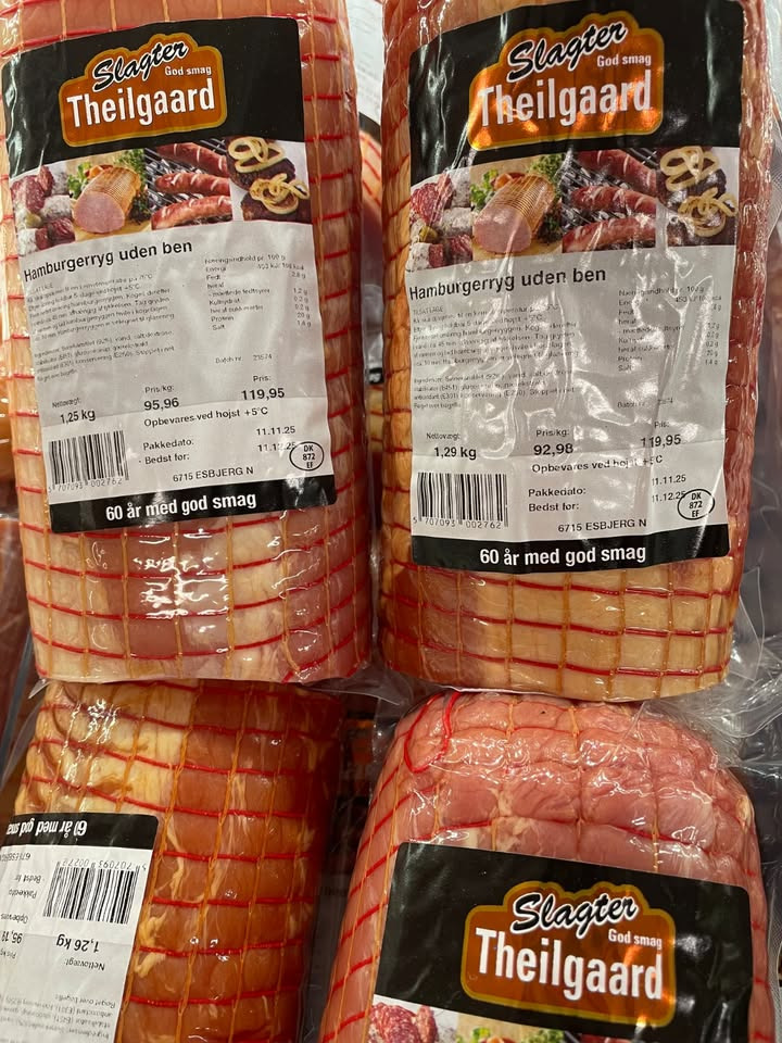 SPAR Nørrebro Hjørring tilbyder dansk hamburgerryg fra Slagter Theilgaard til specialpris