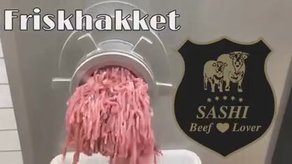 Meny Hjerting: Ja tak-tilbud på 1 kg frisk hakket Sashi okse til 79,95 pr. kg