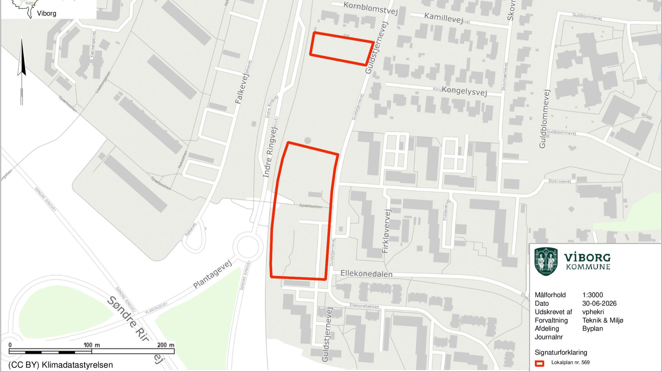 Viborg Byråd baner vej for nyt kvartershus og forbedrede adgangsforhold ved Ellekonebakken