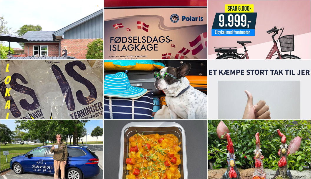 Nyt fra Mæglerhuset Sæby, Rema1000 Gærumvej, Skjoldmø Keramik og 7 andre