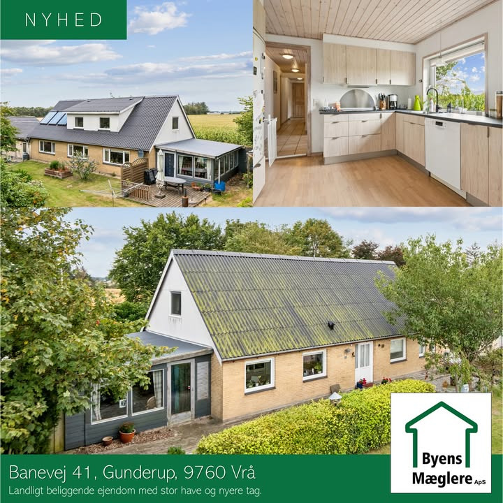 Nyhed fra Byens Mæglere: Landlig idyl med muligheder tæt på Vrå til salg