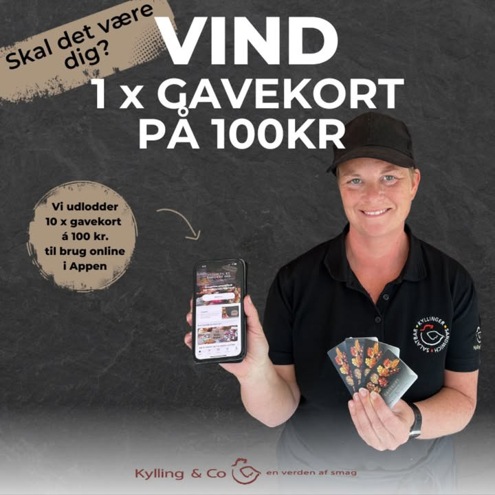 Kylling & Co lancerer konkurrence om gavekort i deres app