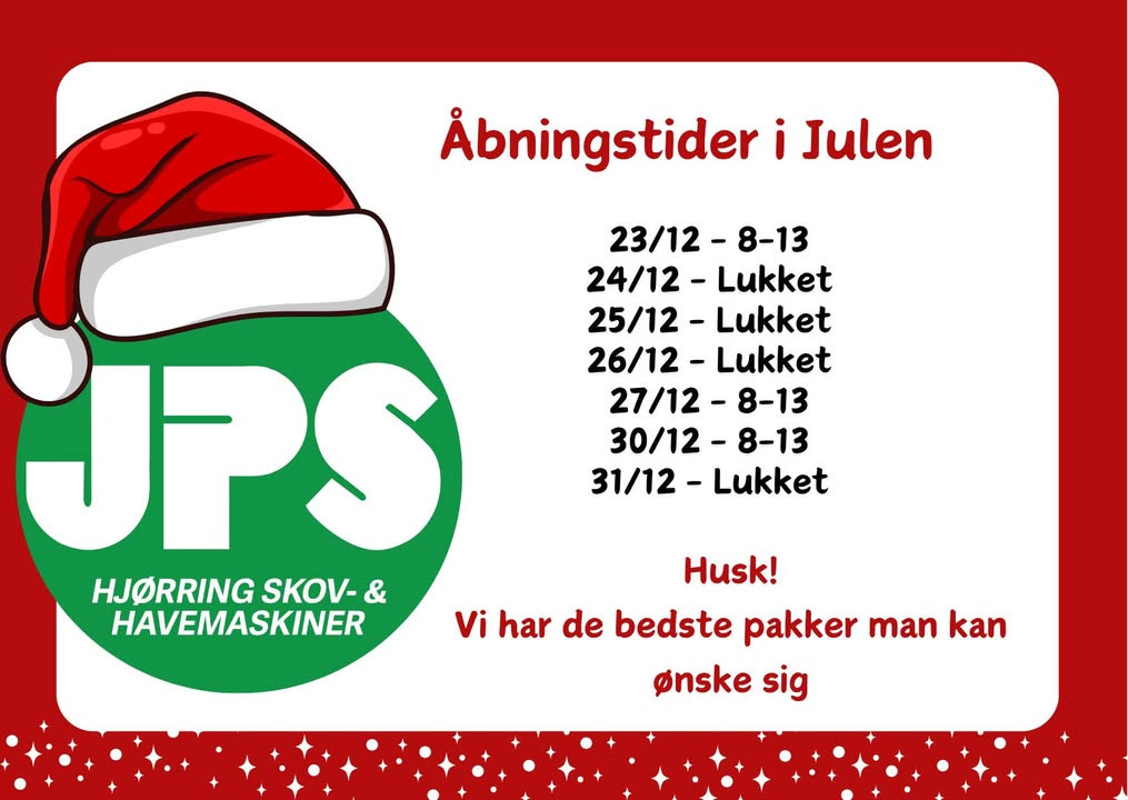 Julegaveidéer hos JPS Entreprenørmateriel I/S: Besøg vores butik i Hjørring