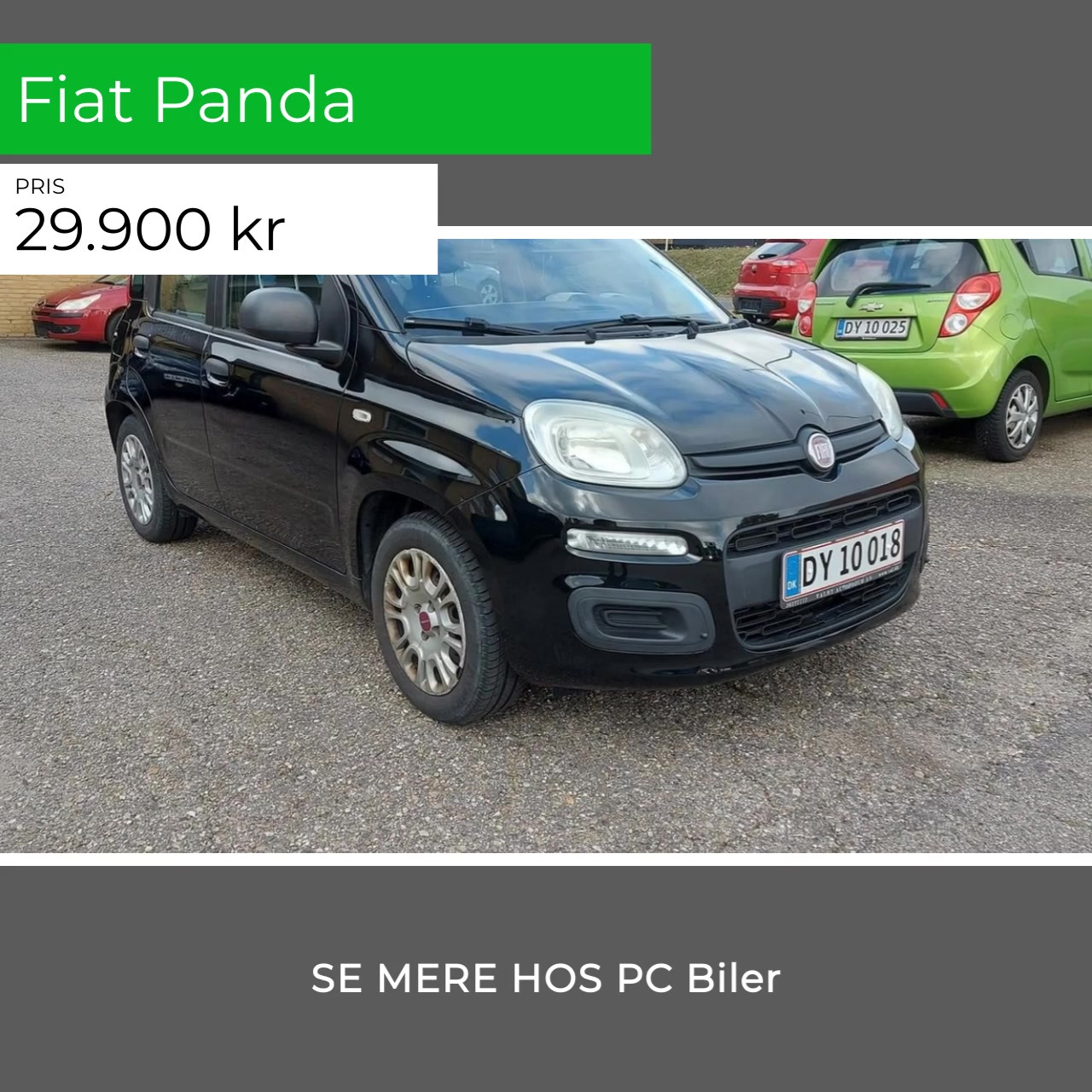 Fiat Panda søger ny ejer hos P.C. BILER ApS