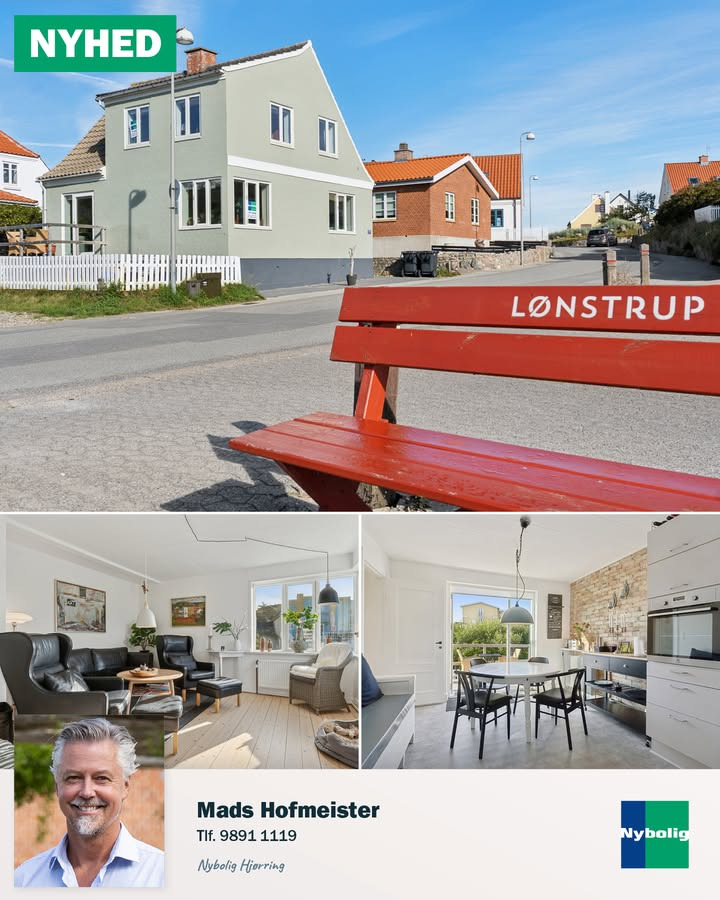 Charmerende villa tæt på stranden i Lønstrup til salg gennem Nybolig Hjørring
