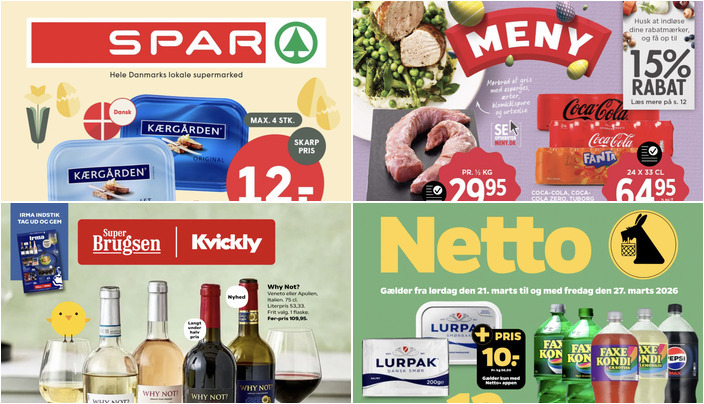 Lokale tilbud: Rahbek fiskefileter til 12 kr. og Dava skrabeæg til 12 kr.