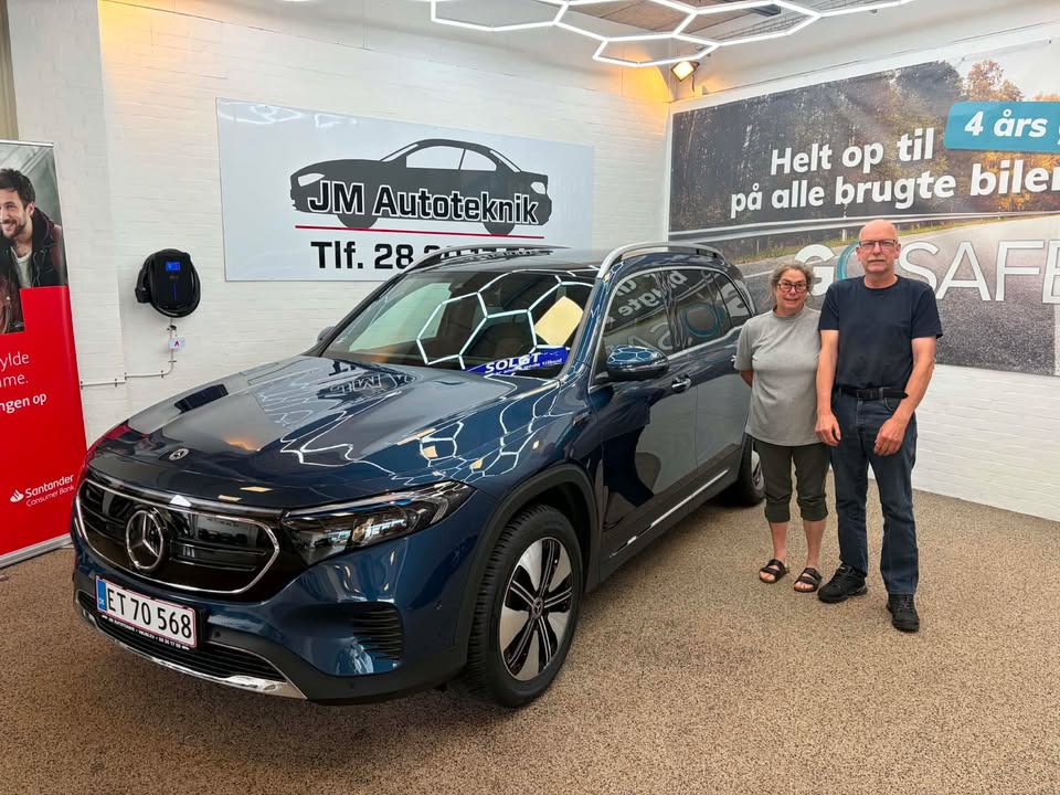 JM Autoteknik ønsker Jan og Betina tillykke med deres nye elbil