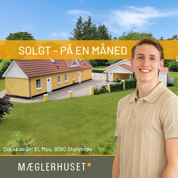 Mæglerhuset Aalborg sælger bolig på Dokkedalvej 81 på en måned