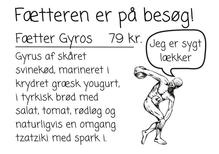 FrAAderen - Kastetvej byder velkommen til Fætter Gyros i dag
