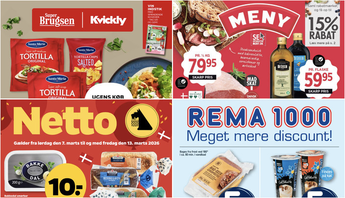 Flæsk i skiver til 49 kr. og jordbær til 18 kr. pr. bakke - se de bedste lokale tilbud