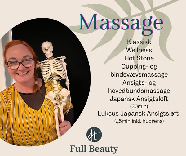 Få afslapning og smertelindring hos Full Beauty Aalborg SV