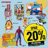 Løvbjerg Frederikshavn tilbyder 20% rabat på hele legetøjsreolen