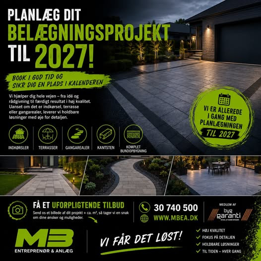 MB Entreprenør & Anlæg planlægger belægningsopgaver for 2027