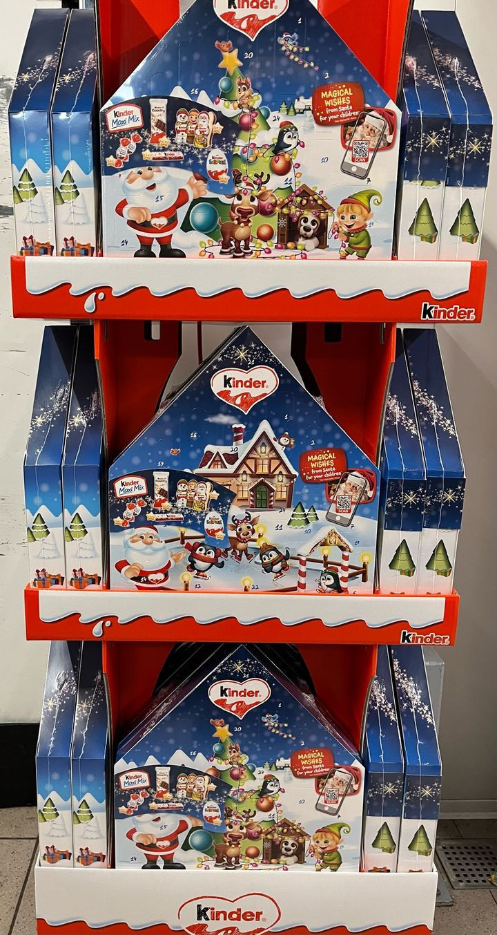 Spar Fårup tilbyder sidste års bedst sælgende Kinder julekalender til nedsat pris