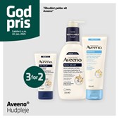 Ikast Apotek tilbyder 3for2 på Aveeno-produkter