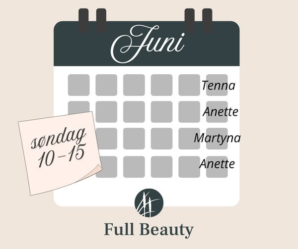 Full Beauty Aalborg holder søndagsåbent i juni