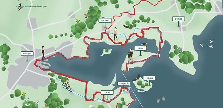 Lokale arrangementer ifm indvielse af Horsens Fjordstien