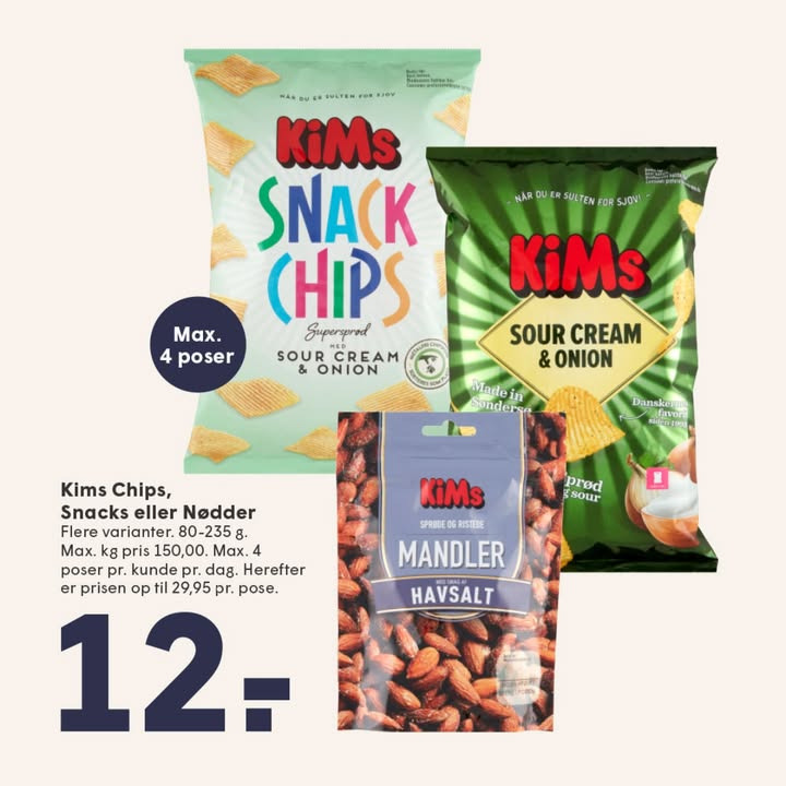 Spar Skallerup A/S byder på KiMs chips og nødder til nytårsfesten