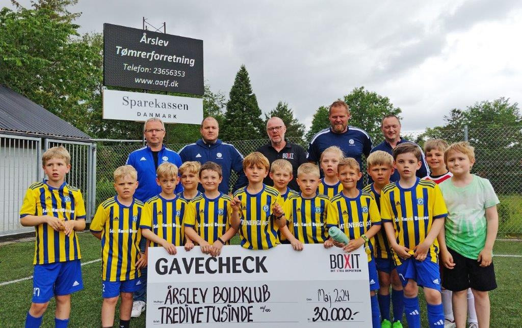 Årslev Boldklub vinder sponsorat på 30.000 kroner