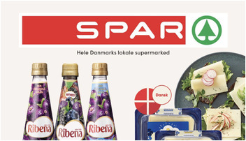 Ribena til kun 16 kr. og Klovborg Skiveost for 22 kr. hos Spar
