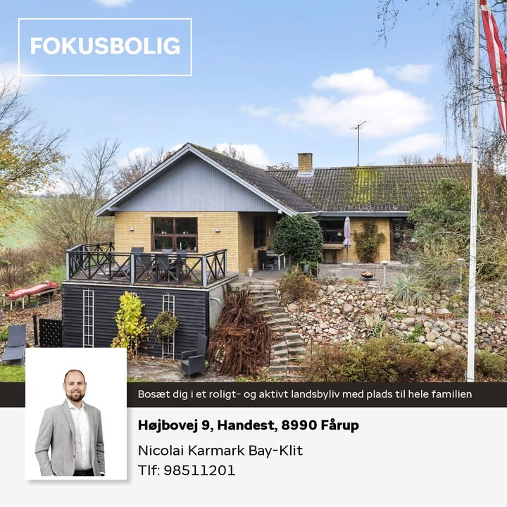 Home Hobro tilbyder rummelig bolig i Handest med kælder og stor grund