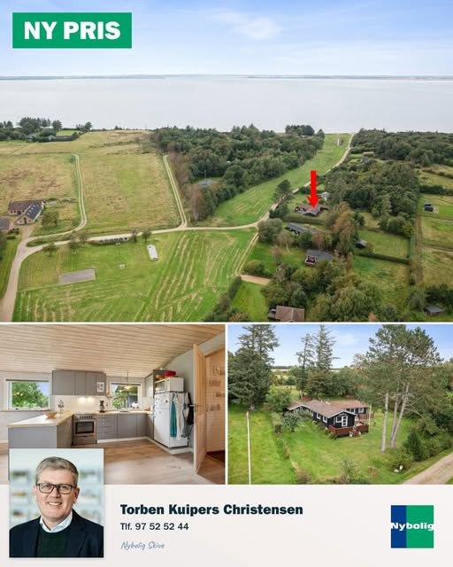 Nybolig Skive I/S reducerer prisen på sommerhus ved Limfjorden