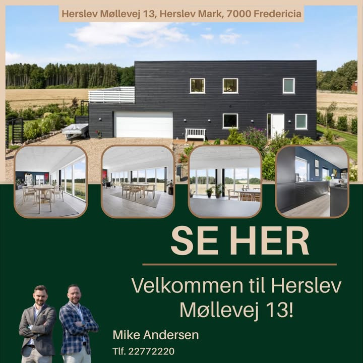 Ejendomsmægler Mike Andersen præsenterer unikt hus til salg på Herslev Møllevej 13