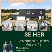 Ejendomsmægler Mike Andersen præsenterer boligen på Herslev Møllevej 13 i Fredericia