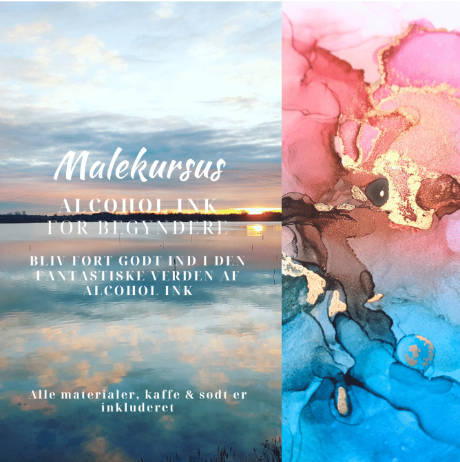 Oplev kreativitet ved fjorden: Alcohol Ink kursus i Kerteminde