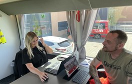 Thise Mejeri i Roslev fik besøg af pensionsbus