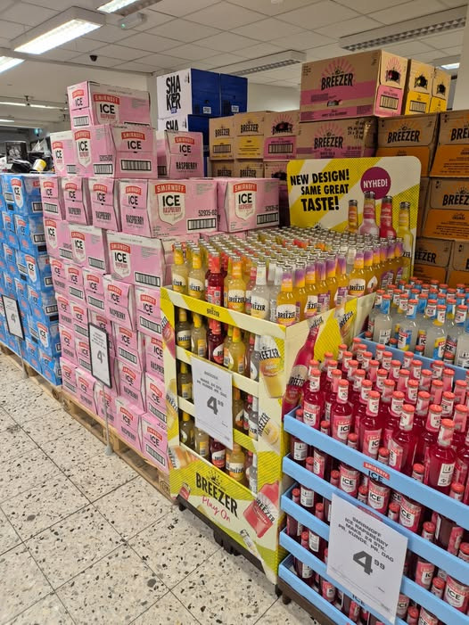 Rema 1000 Rosenkrantzgade klar til nytårsaften med byens billigste Breezer, Mokai og mere