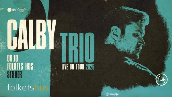 Folkets Hus annoncerer koncertnyheder med Calby Trio og Mathilde Falch