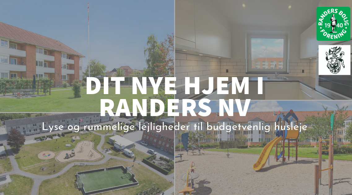 Dit nye hjem i Randers NV - boliger til budgetvenlig husleje