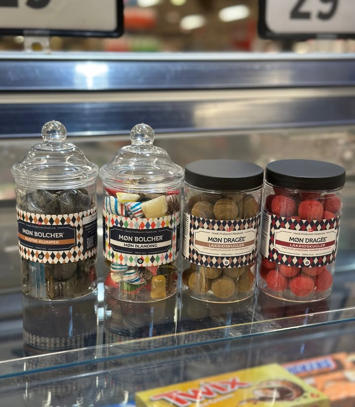 Meny Gl. Skagensvej tilbyder Møn bolcher og lakridskugler til særlig pris