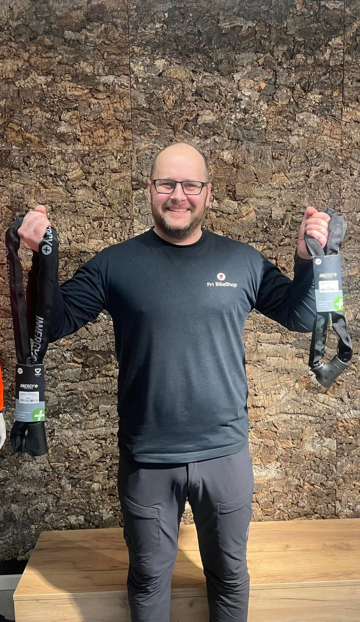 Fri BikeShop Vejle anbefaler Innergy forsikringsgodkendt lås som den perfekte konfirmationsgave