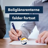 Boliglånsrenten falder i rekordfart for første gang siden 2022, oplyser EDC Nørre Snede