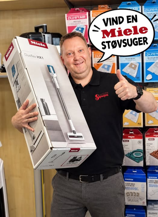 Skousen Herning fejrer 25 års jubilæum med konkurrence om Miele Duoflex HX1 støvsuger