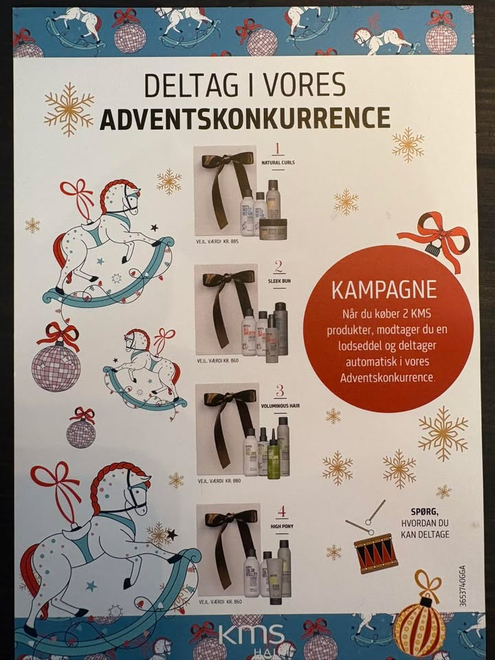 Frisøren v/ Heidi Vigen Albertsen inviterer til adventskonkurrence med skønne præmier