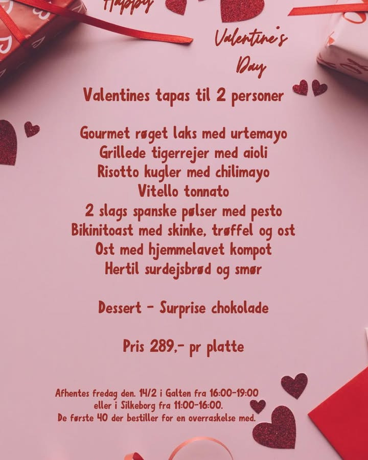 Den Brændende Kærlighed tilbyder valentins take away tapasoplevelse til to