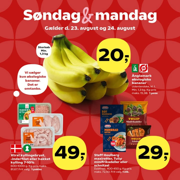 SuperBrugsen Hammerum har søndags- og mandagskøb til den nye uge
