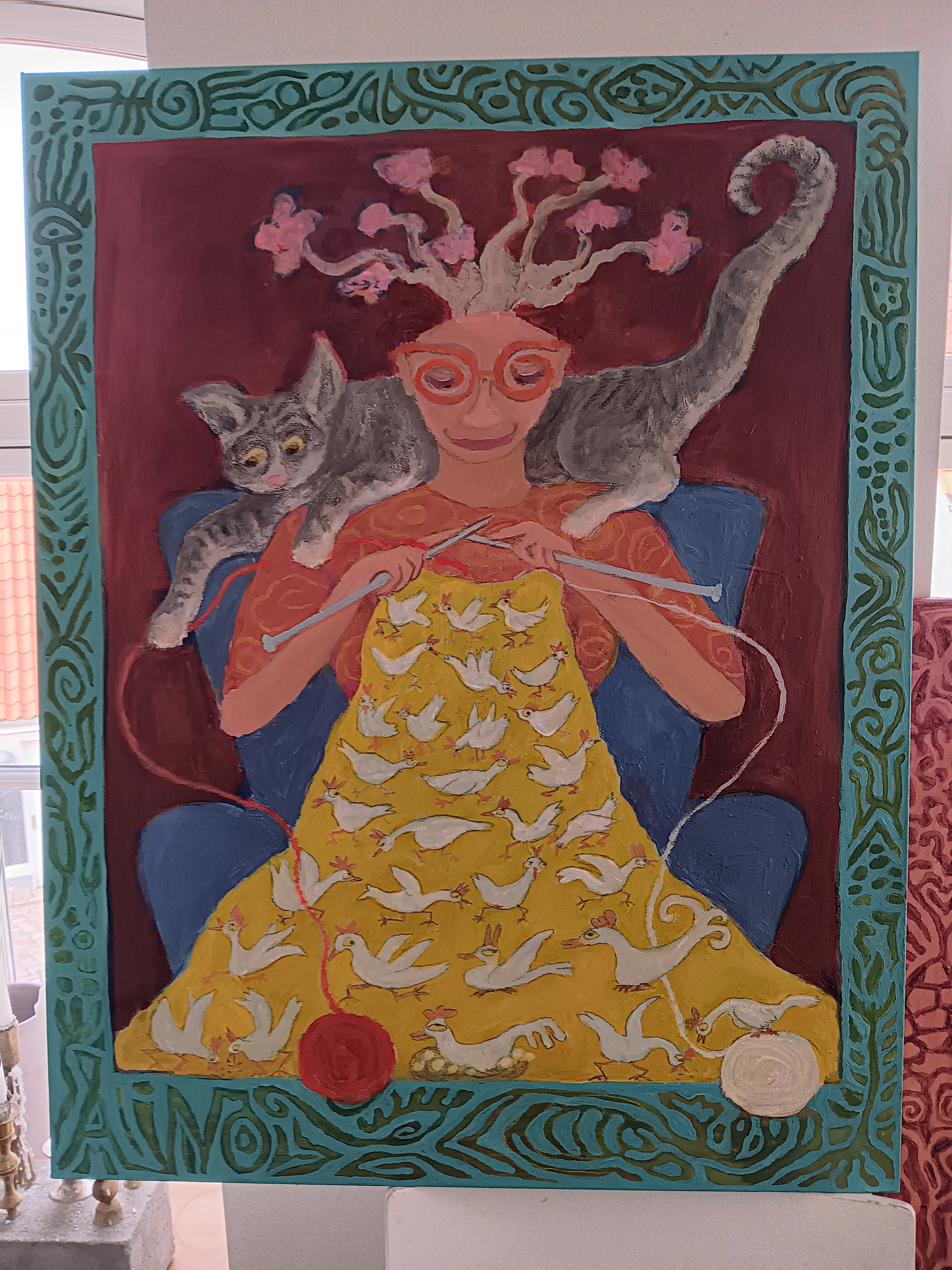 Aino Møllers kunstudstilling i Sankt Lukas Kirke