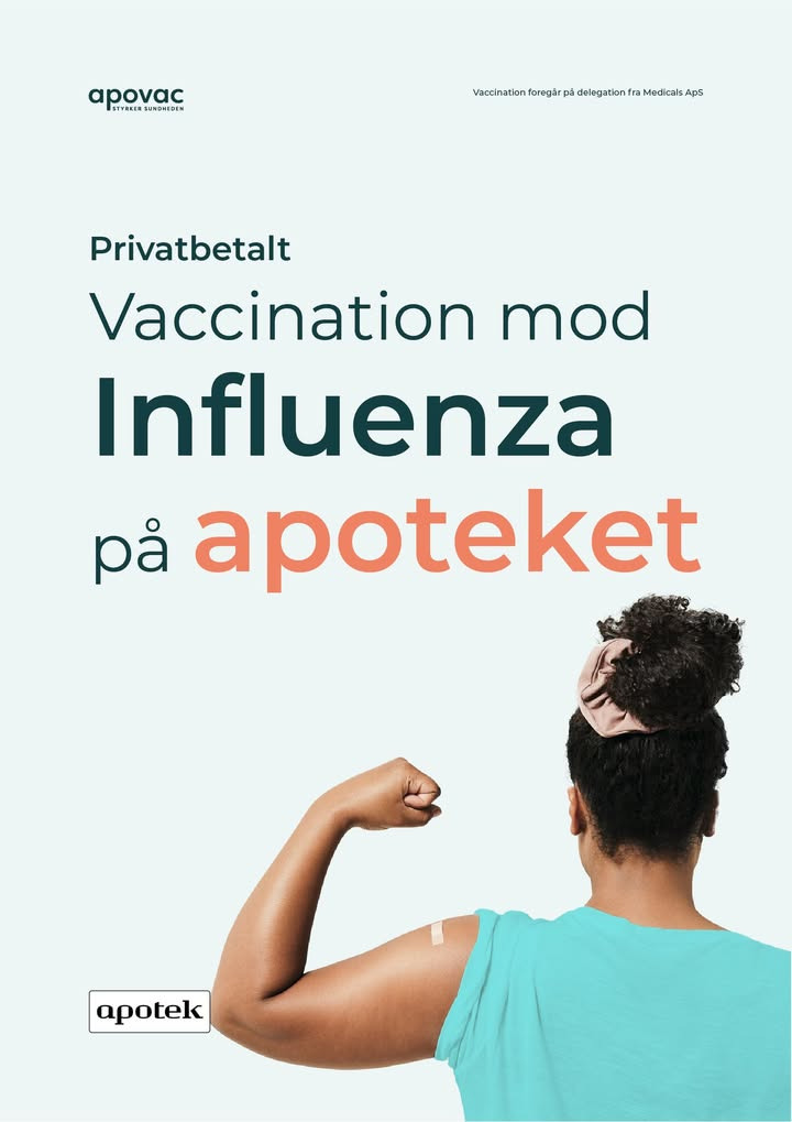 Ikast Apotek tilbyder influenzavaccination indtil 28. februar