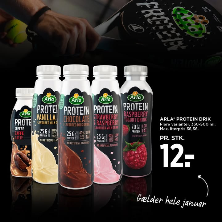 Dyrk dit drive i 2025 med Arla Protein hos Meny Randers