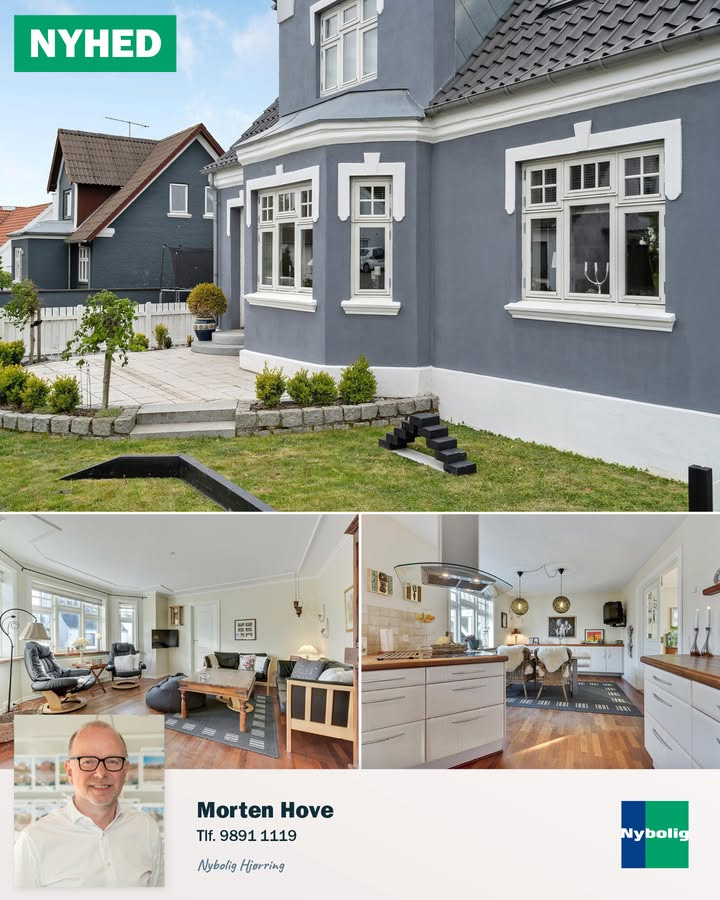 Renoveret 1916-villa med stort værksted i Mosbjerg fra Nybolig Hjørring v/Morten Hove klar til nye ejere