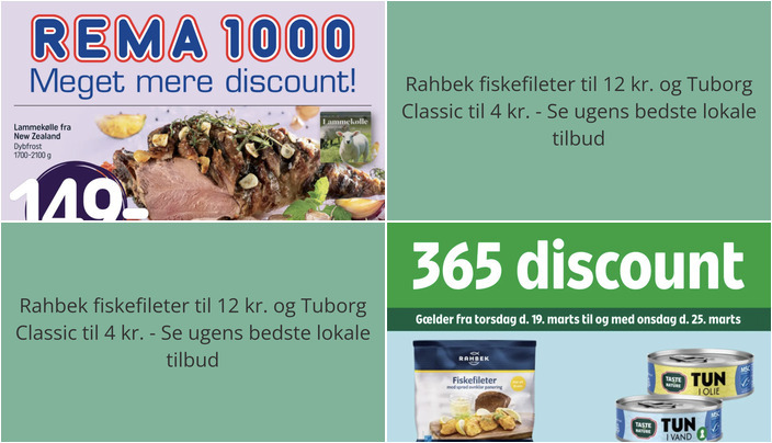Rahbek fiskefileter til 12 kr. og Tuborg Classic til 4 kr. - Se ugens bedste lokale tilbud