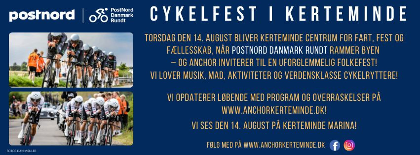 Cykelfest på Anchor fejrer PostNord Rundt i Kerteminde