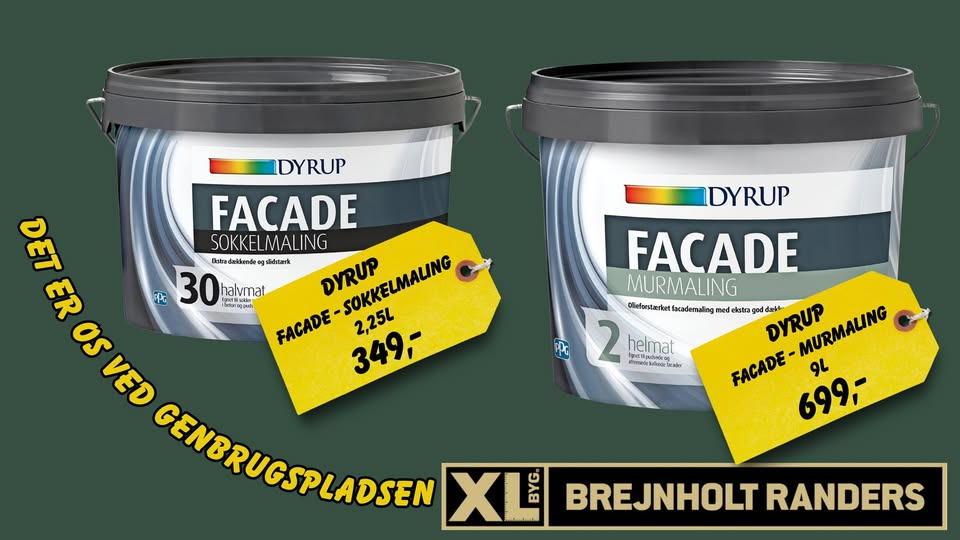 XL-Byg Brejnholt Randers præsenterer tilbud på Dyrup facademaling