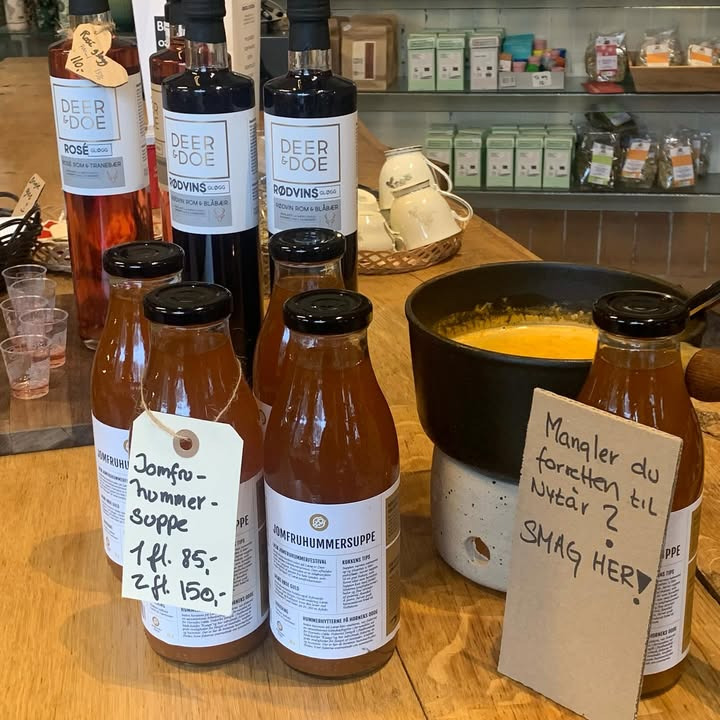 Fru Hansens Butik & Café: Prøv jomfruhummersuppe inden januarlukning